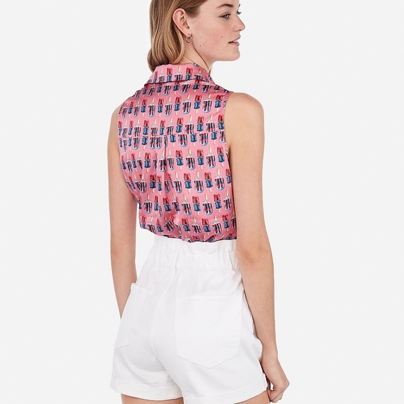 Pink popsicle print top - Picture 2 of 4